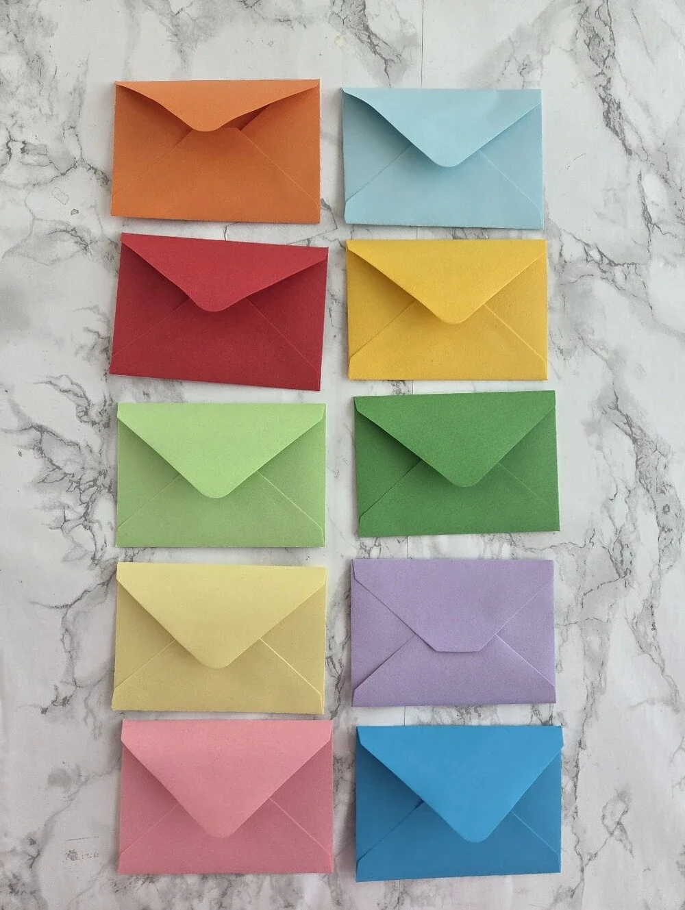 Cards, Envelopes with Matching Thank You Heart Stickers | 68 pc